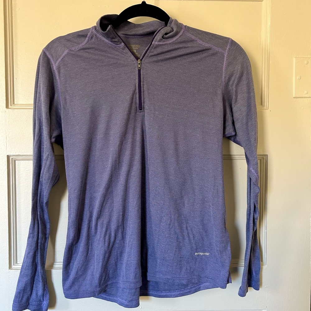 Patagonia Lavender Quarter-Zip Top
